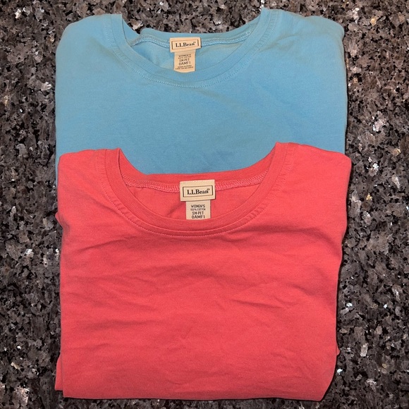 Bundle of Two L.L. Bean Dresses T-shirt style (Blue and Pink) - Picture 3 of 9